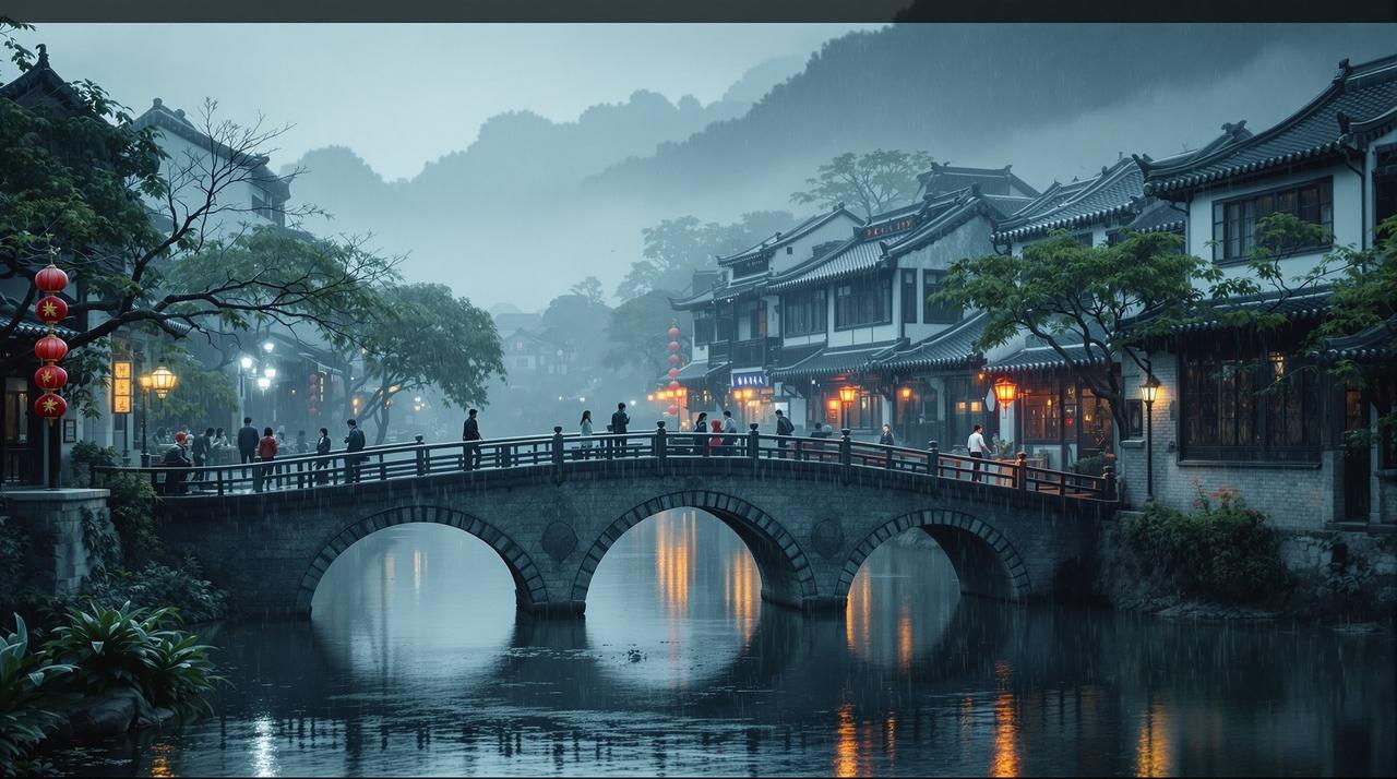 八点影院出品《江南烟雨》-民国爱情传奇高清海报